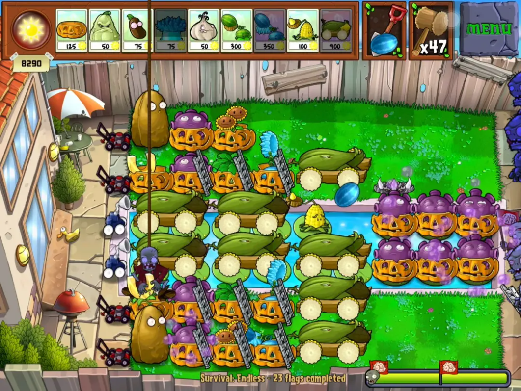 植物大战僵尸坚不可摧黑夜怎么过