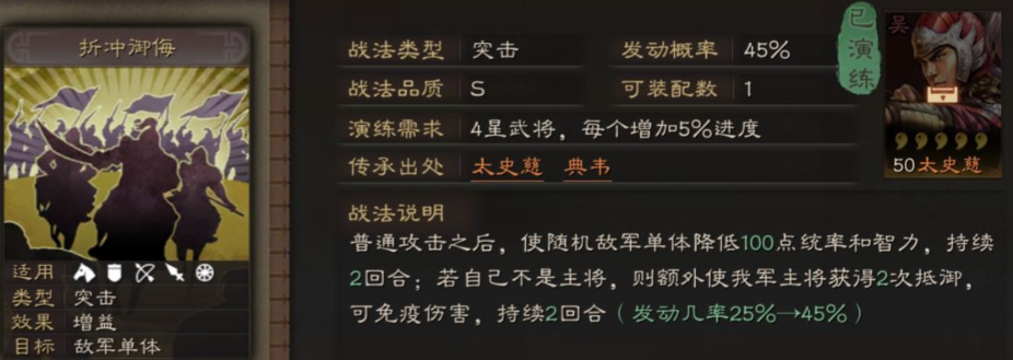 三国志战略版太子慈适合什么战法