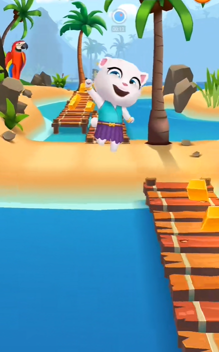 汤姆猫跑酷怎么过河