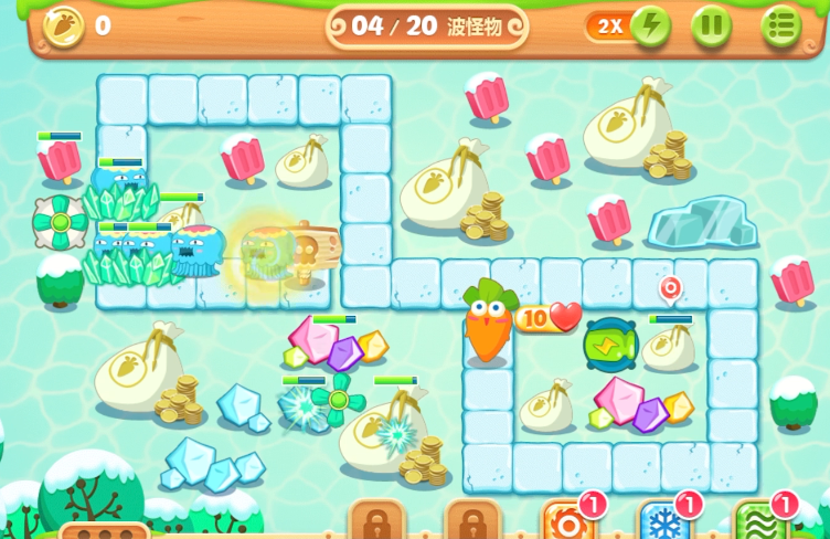 保卫萝卜2第13关怎么玩