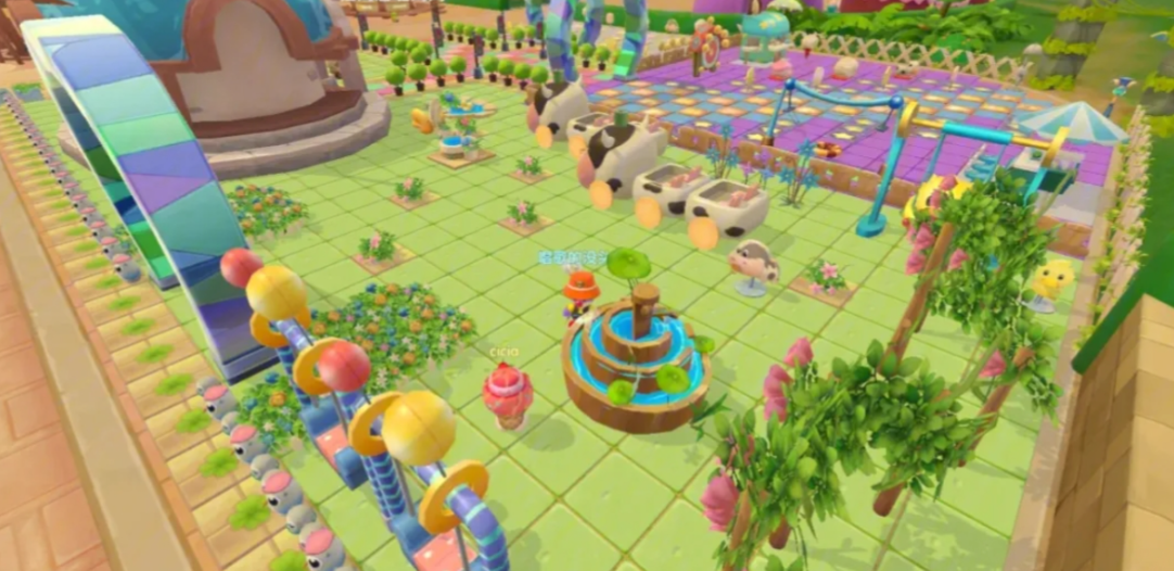 摩尔庄园小镇建筑怎么悬空