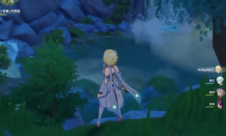 原神追击飞鸦瀑布怎么过