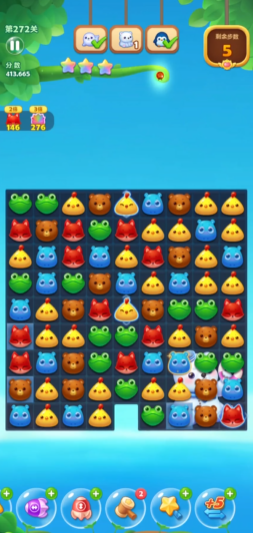 开心消消乐隐藏关774怎么过