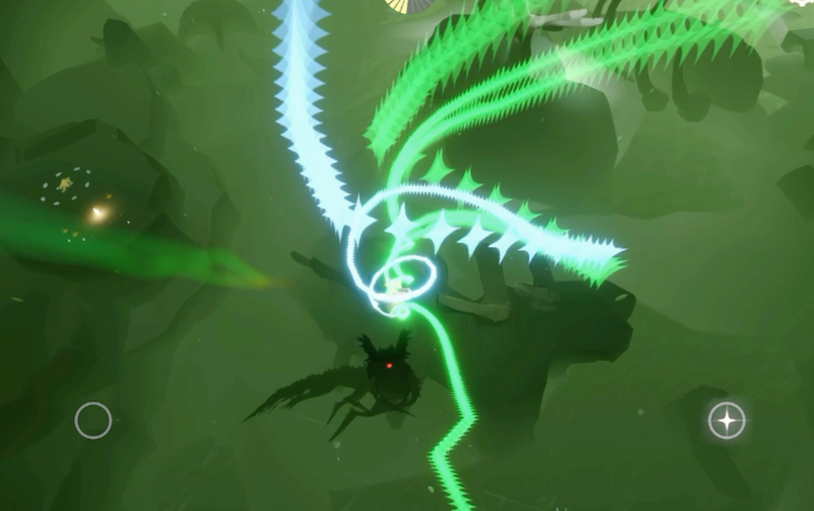 光遇怎么旋转躲龙