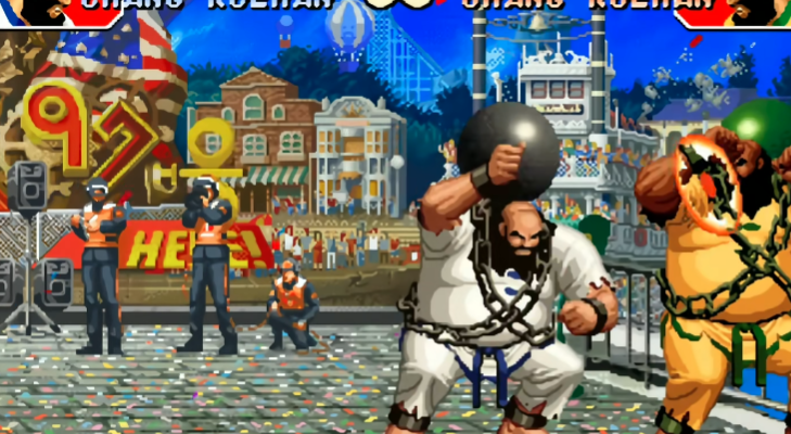 拳皇97大猪怎么打摇摇乐