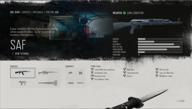 往日不再哪些营地有哪些武器