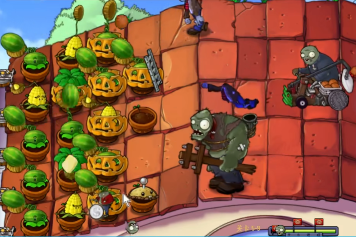 植物大战僵尸95版5-9关怎么过 植物大战僵尸95版5-9关怎么过